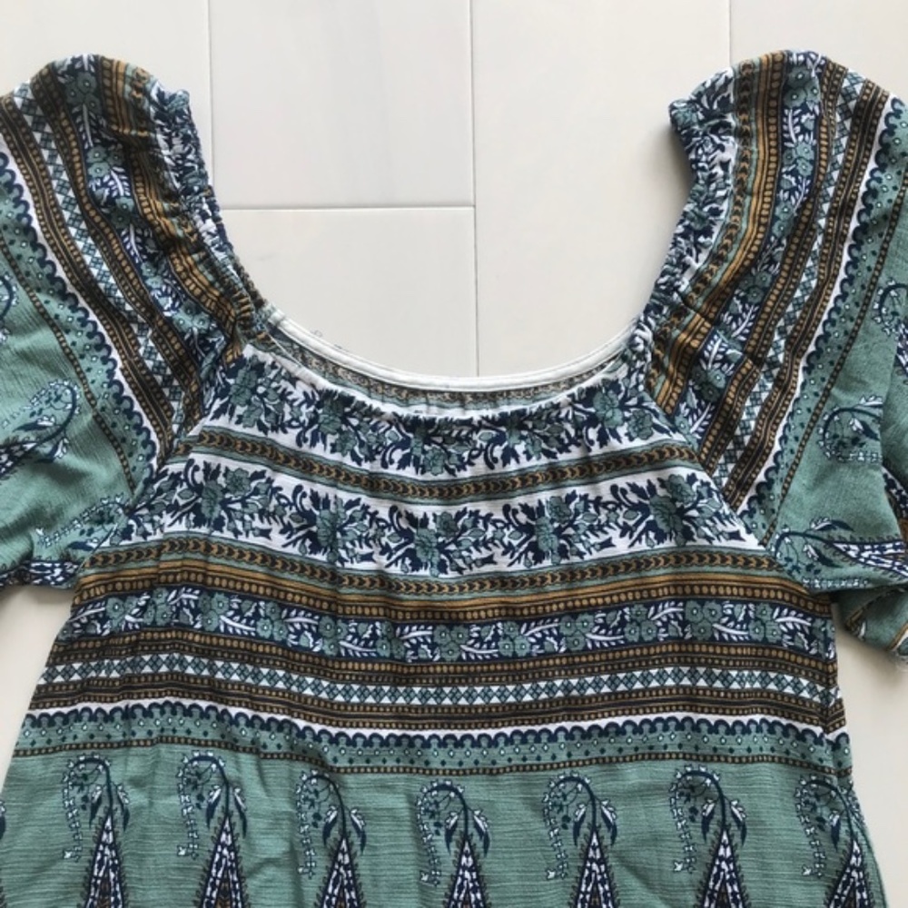 [Forever 21] - Off-Shoulder Boho Top